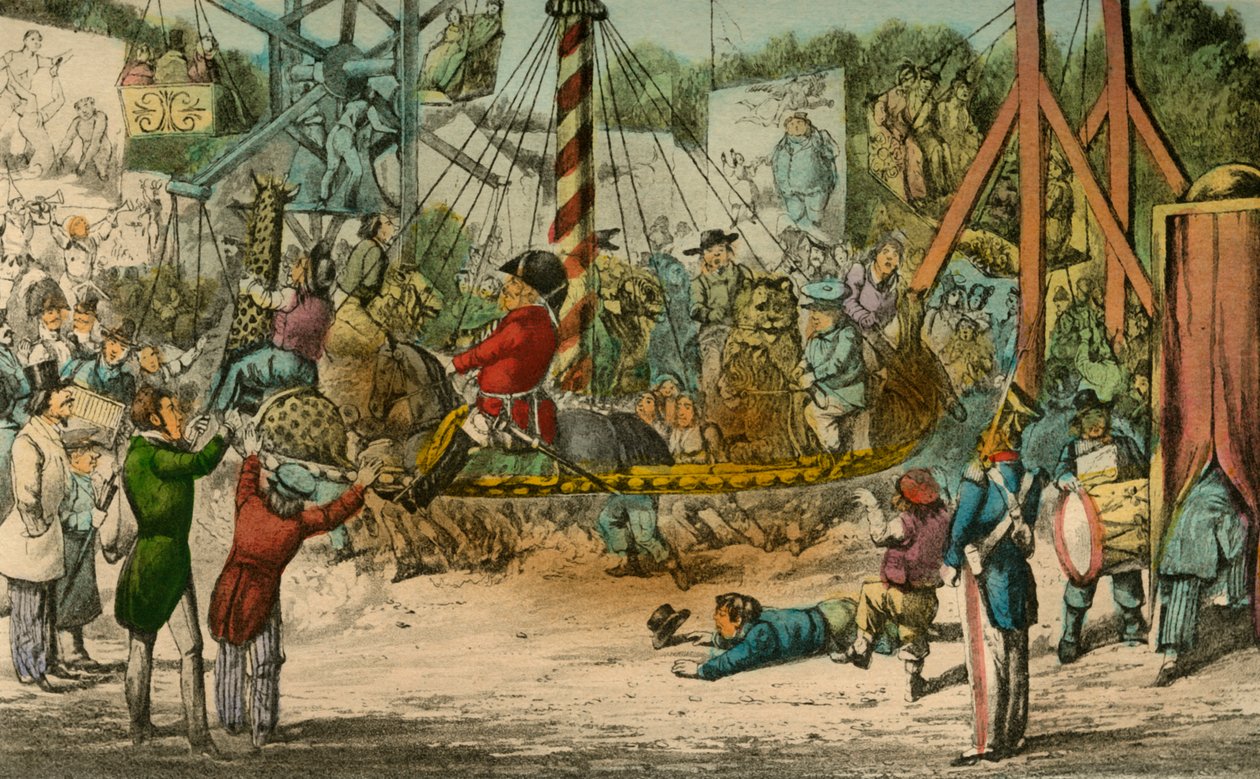 El Sr. Jorrocks da un paseo en la fiesta en St. Cloud, 1838 de Henry Thomas Alken