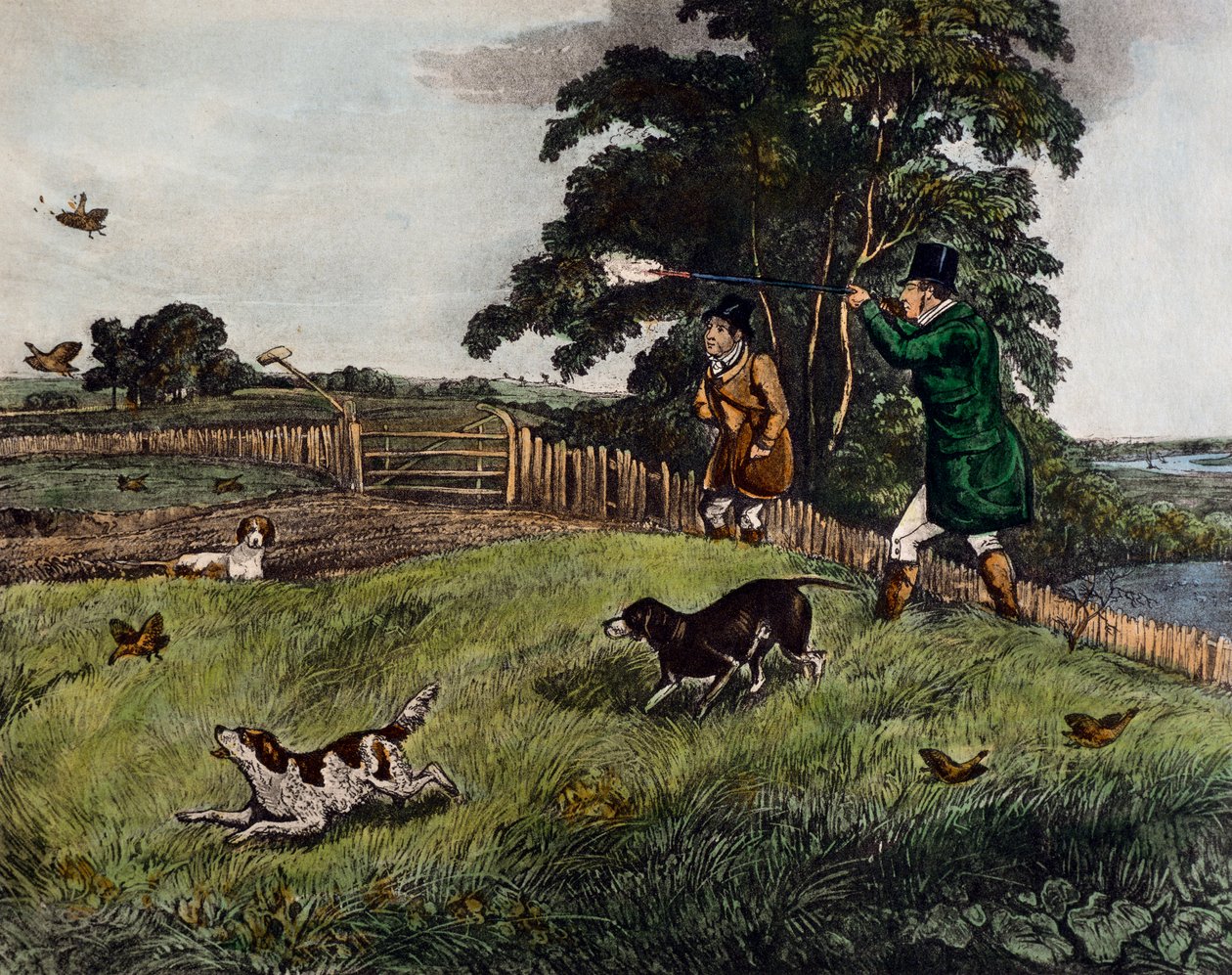 Caza de perdiz de Henry Thomas Alken