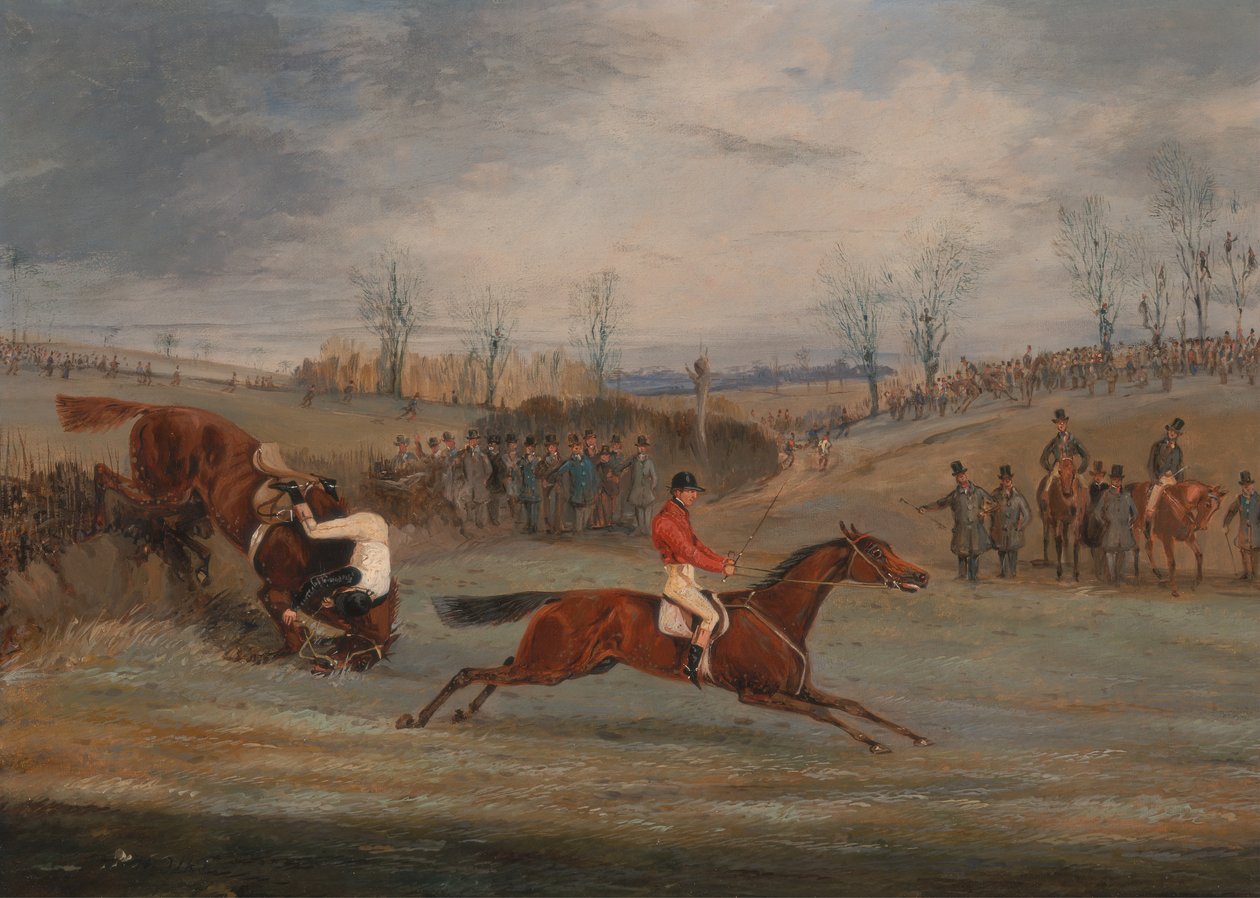 Escenas de una carrera de obstáculos: Cerca de la meta de Henry Thomas Alken