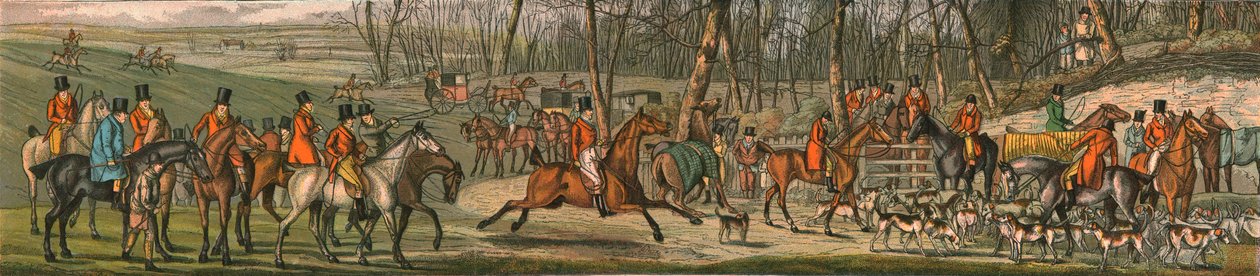 La Caza - El Encuentro, 1820, 1890 de Henry Thomas Alken