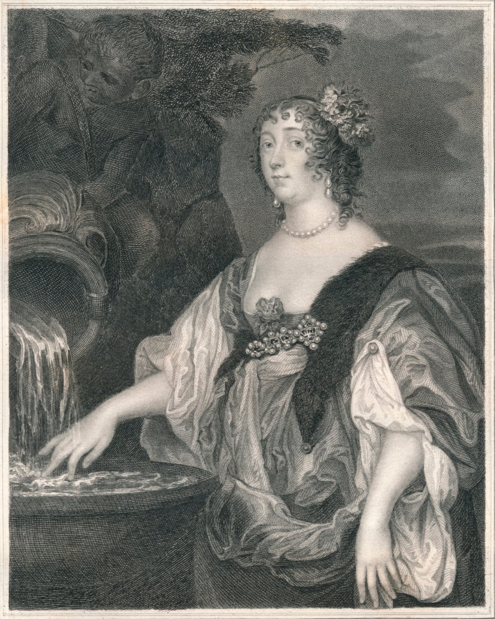 Lucy Percy, Condesa de Carlisle, c1635-1637, principios-mediados del siglo XIX de Henry Thomas Ryall
