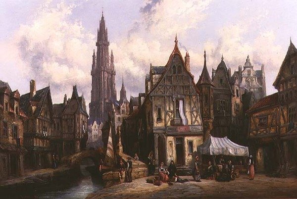 Quai de Baines, Amberes de Henry Thomas Schafer
