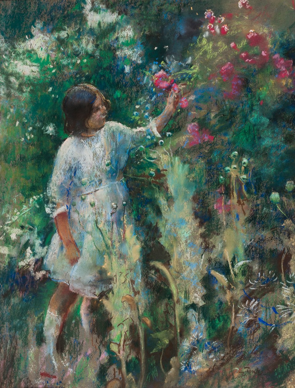 En el jardín, c.1900 de Henry Tonks
