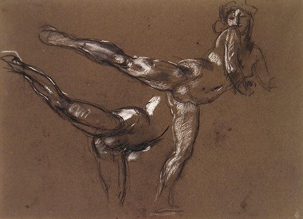 Dos estudios de un desnudo femenino de Henry Tonks