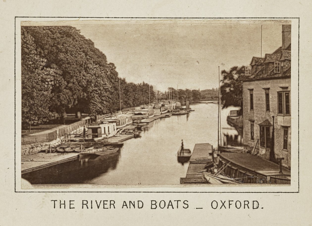 El río y los barcos - Oxford de Henry W. Taunt