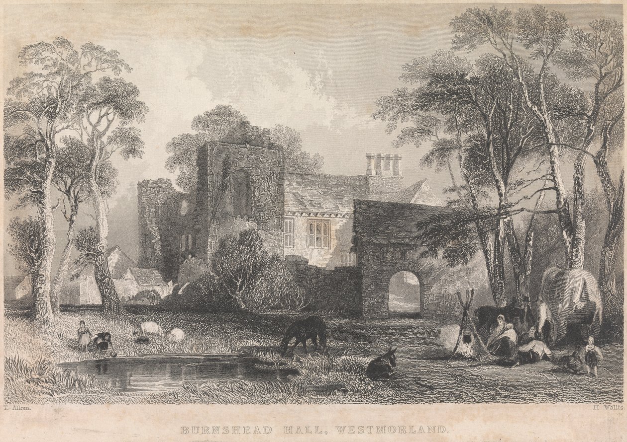 Burnshead Hall, Westmorland; página 45 (Volumen Uno) de Henry Wallis