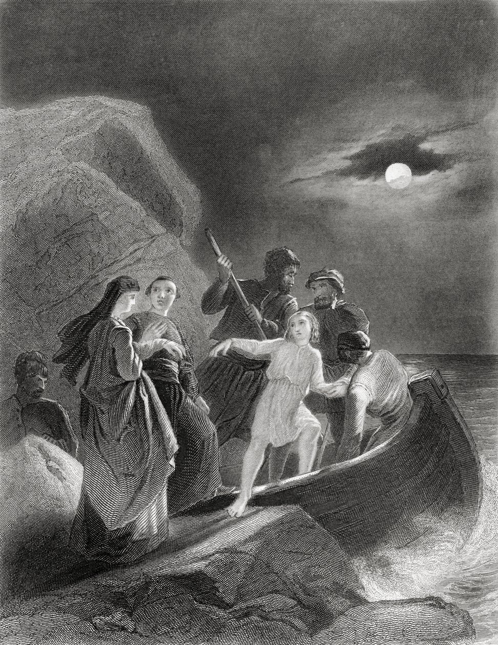 La fuga de Irlanda de Gerald Fitzgerald en 1539, de 