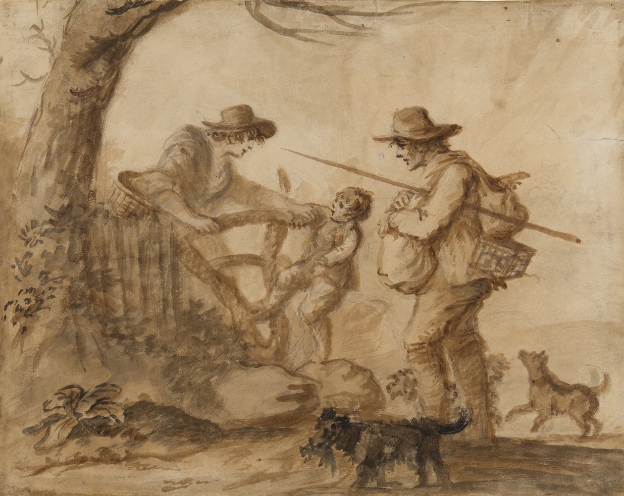 Una familia rústica, c.1780 de Henry William Bunbury