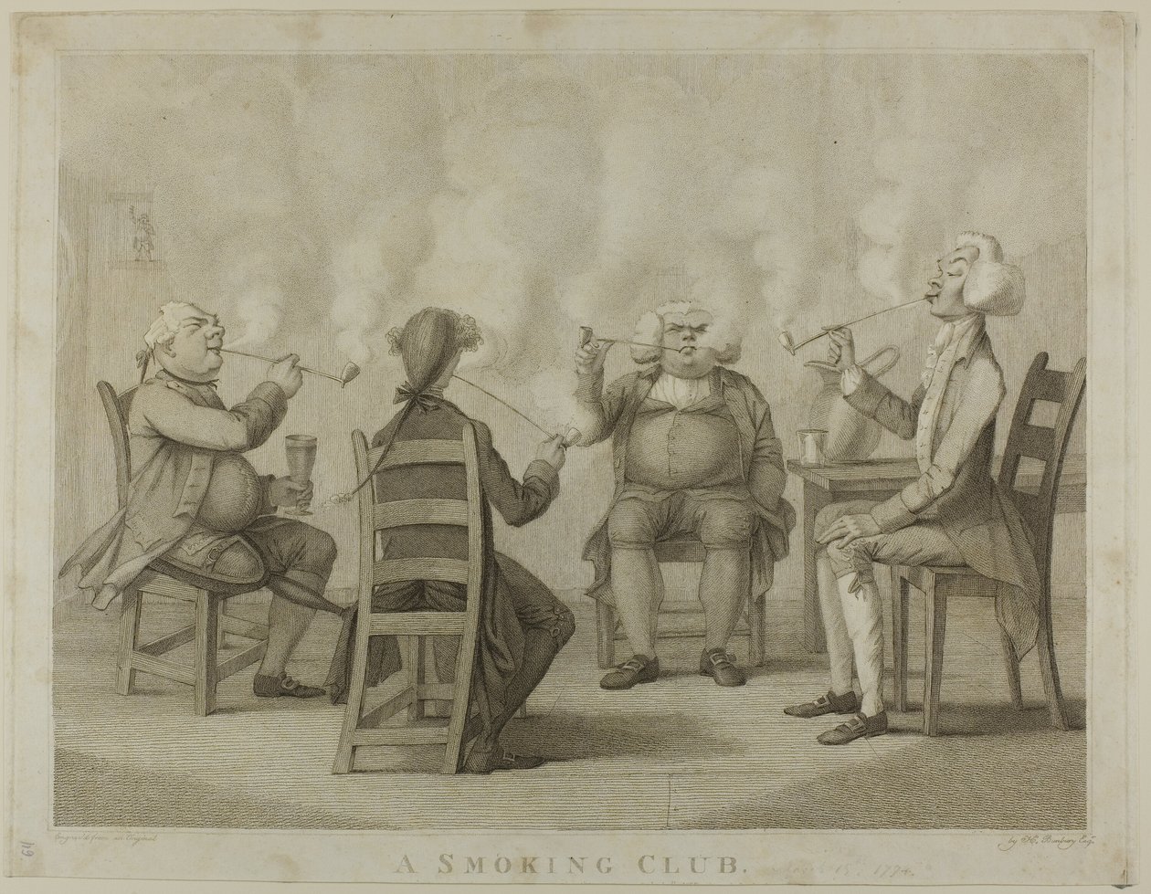 Un club de fumadores de Henry William Bunbury