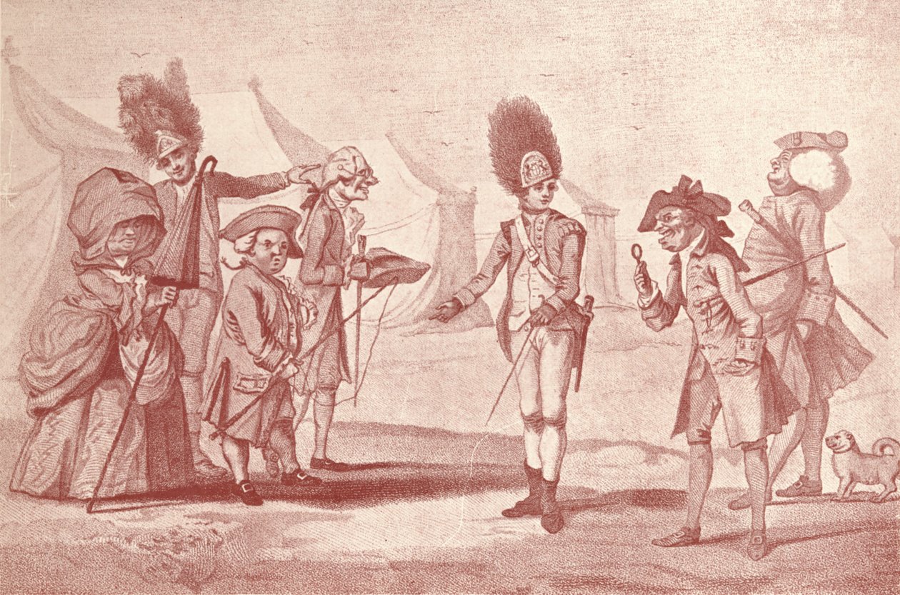 Una visita al campamento, c1800-1810, 1909 de Henry William Bunbury