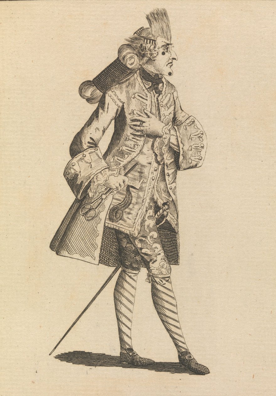 Monsieur Le Frizeur, 21 de mayo de 1771 de Henry William Bunbury.