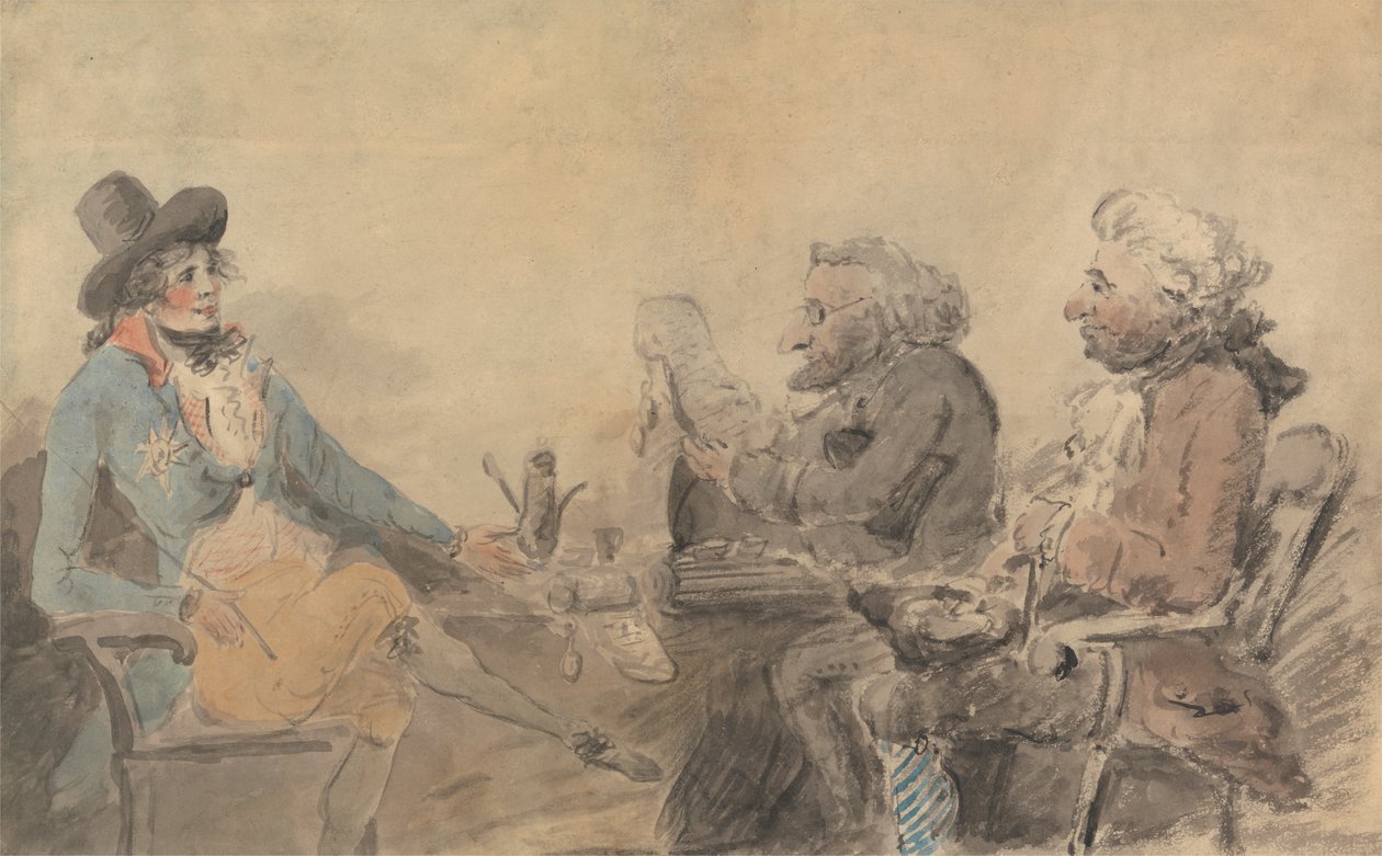 El Príncipe Regente y los prestamistas de Henry William Bunbury