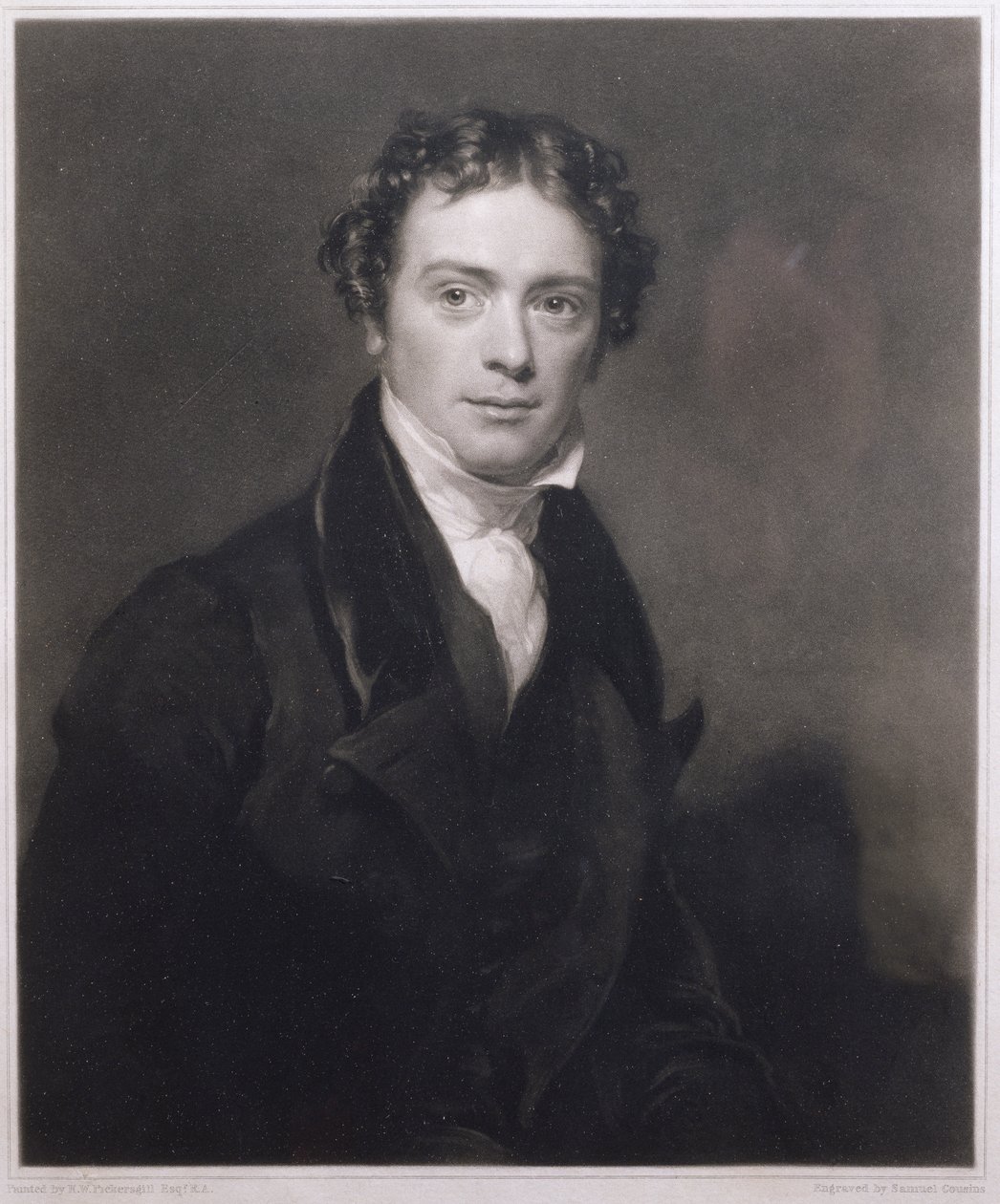 Retrato de Michael Faraday (1791-1867) grabado por Samuel Cousins (1801-87) 1830 de Henry William Pickersgill