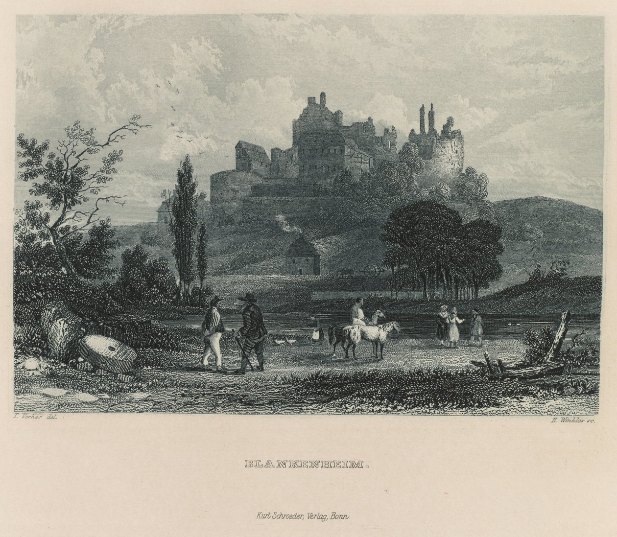 Das Malerische und Romantische Rheinland: Blankenheim, 1928 de Henry Winkles