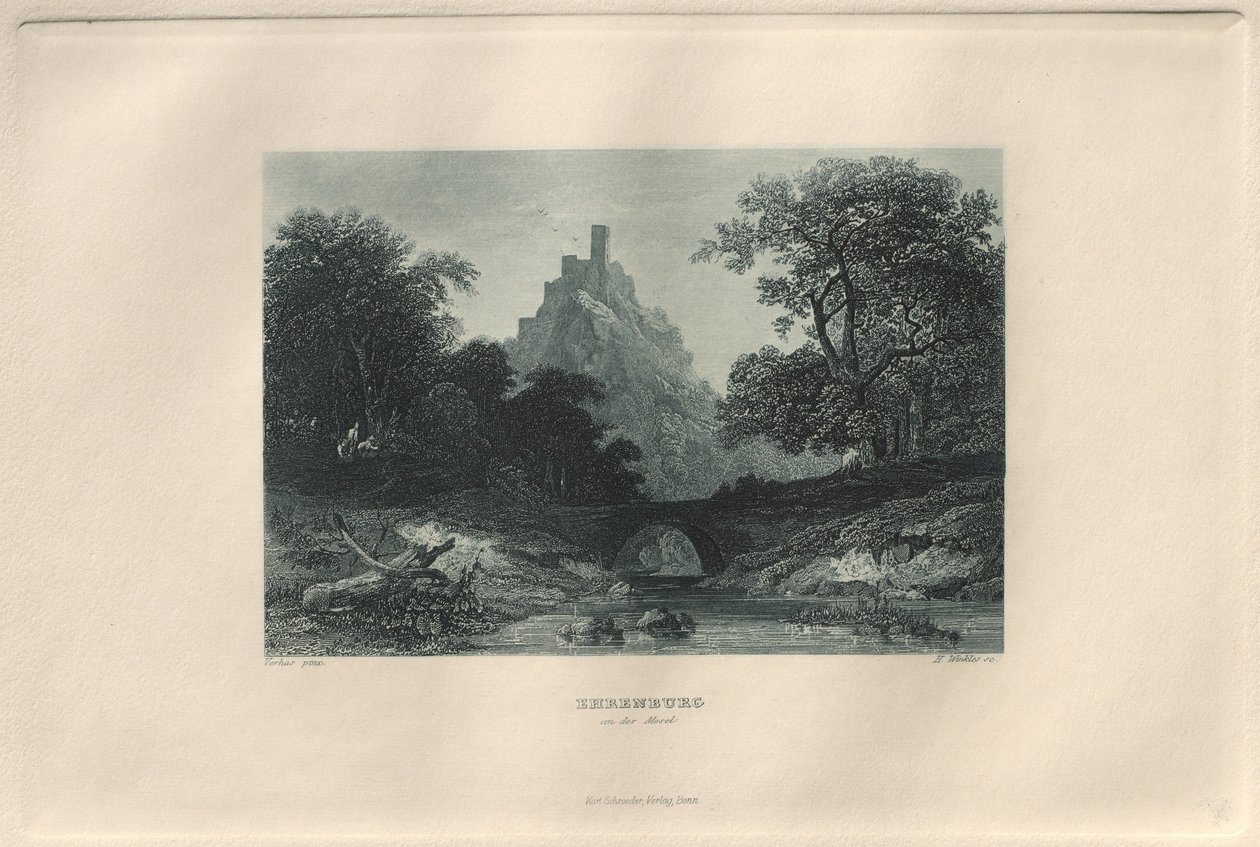 Das Malerische und Romantische Rheinland: Ehrenburg an der Mosel, 1928 de Henry Winkles