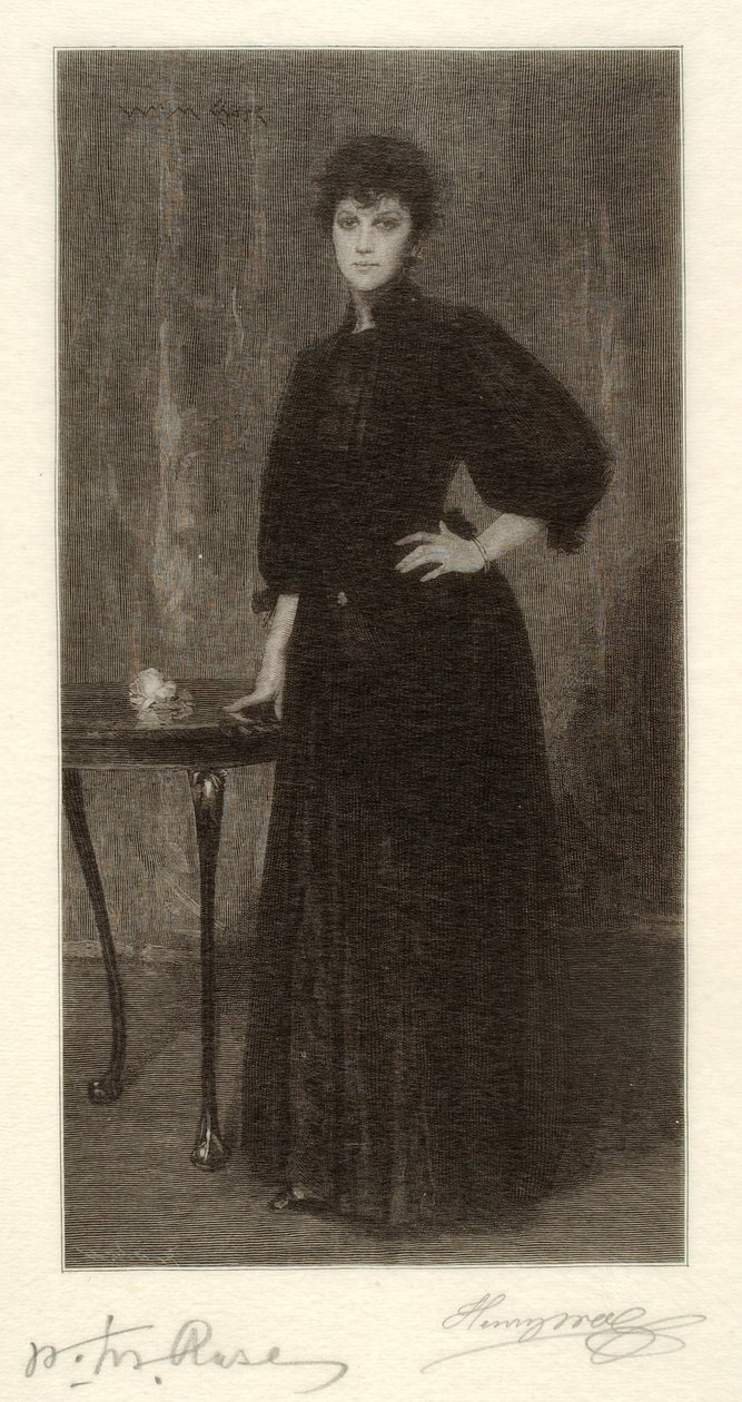 Una dama de negro de Henry Wolf