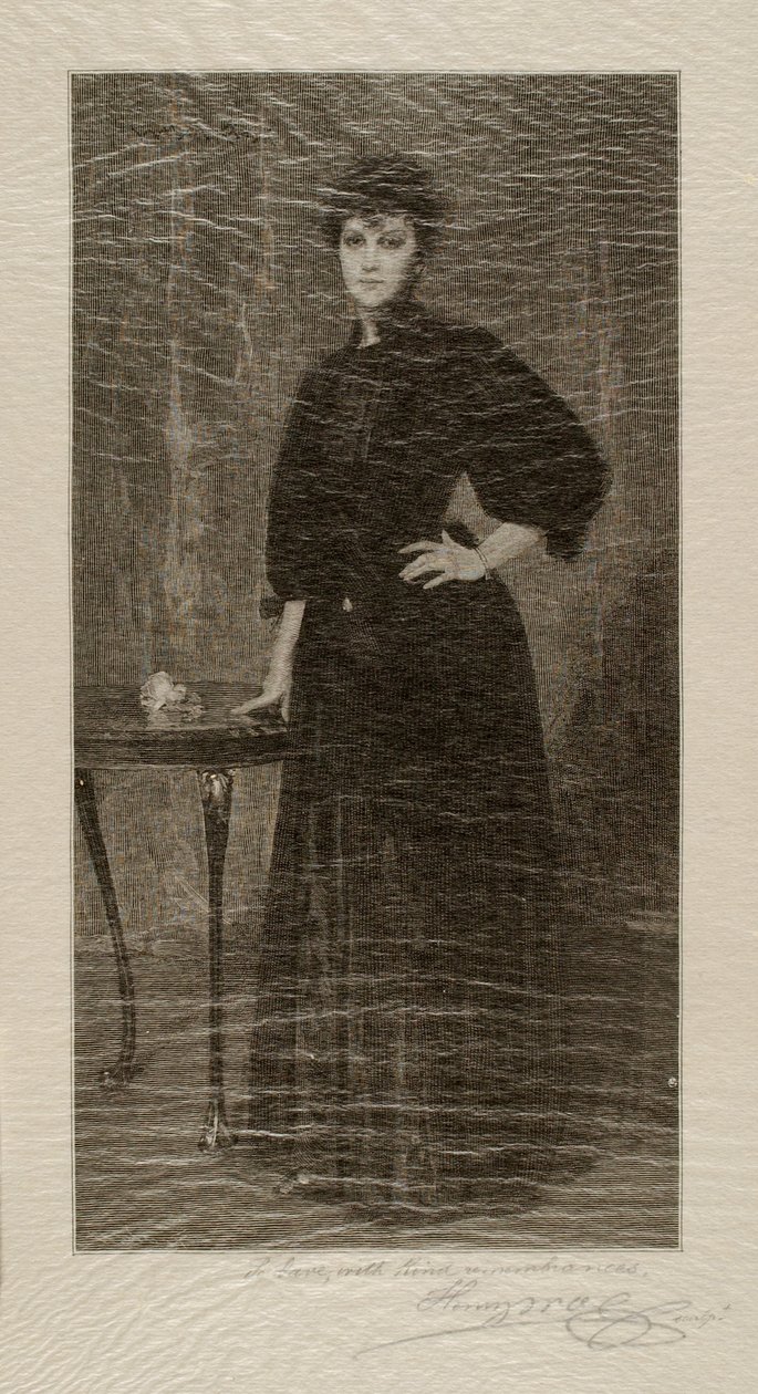 Una dama de negro de Henry Wolf