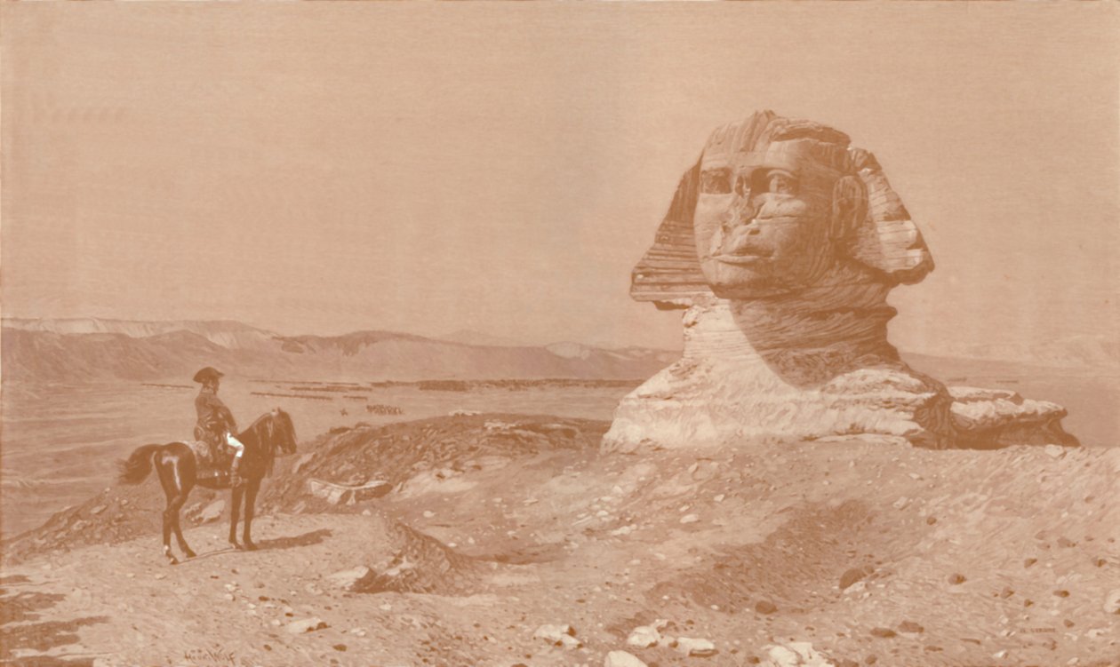 Bonaparte Ante la Esfinge, 1886, 1896 de Henry Wolf