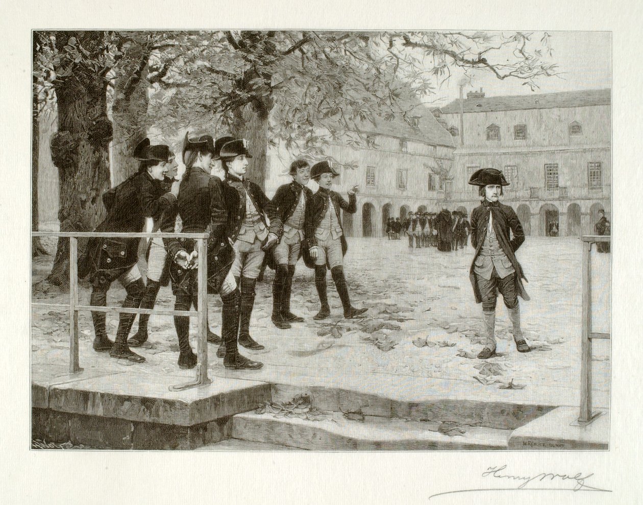 Bonaparte, el novicio, en la Escuela de Brienne de Henry Wolf