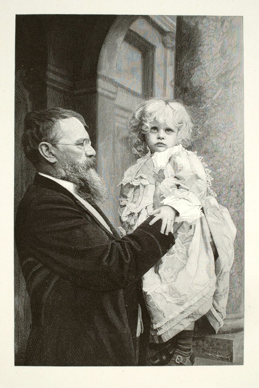 Lenbach y su hijo de Henry Wolf