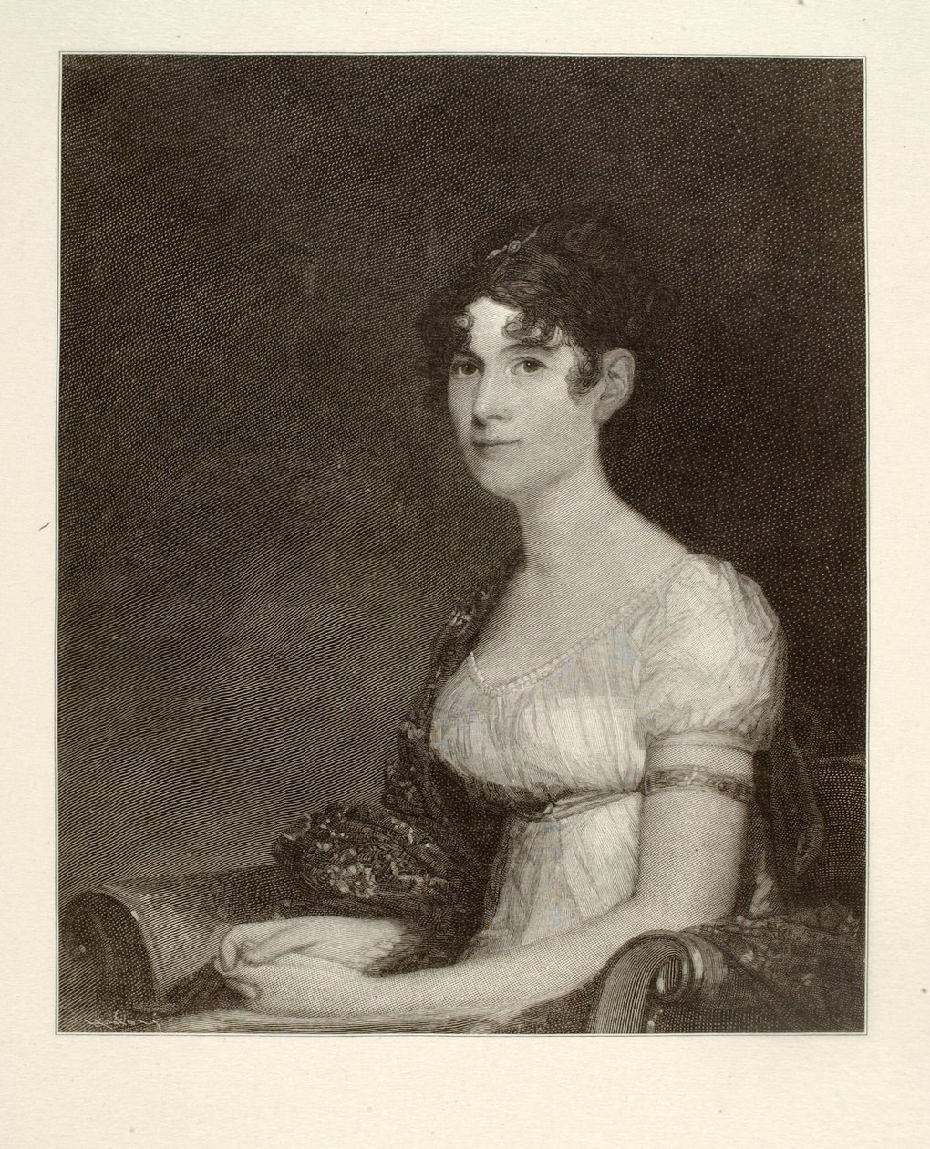 Sra. de Harrison Gray Otis (Sally Foster) de Henry Wolf