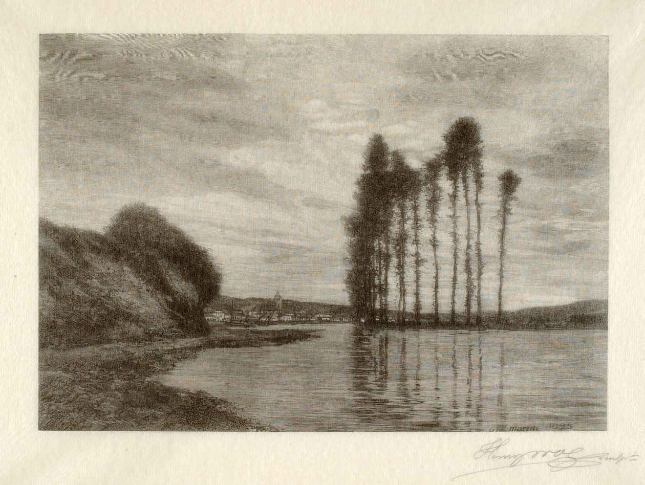 Vista sobre el Sena (Arpa de los Vientos) de Henry Wolf