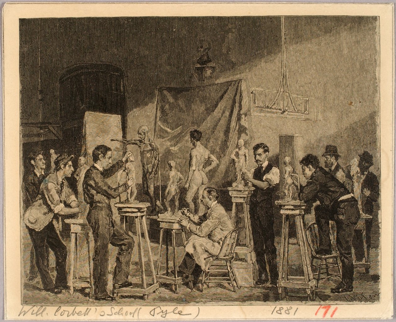 Escuela de William Corbett de Henry Wolf
