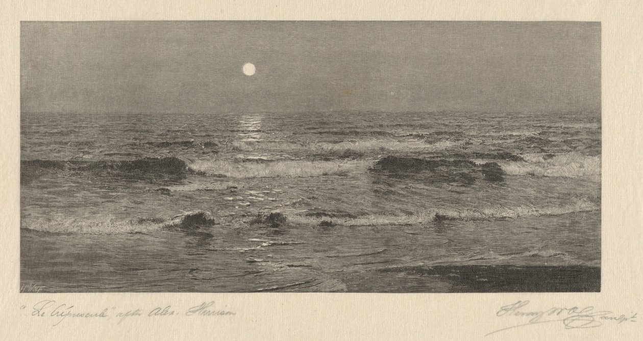 El Crepúsculo de Henry Wolf, after Alexander Harrison