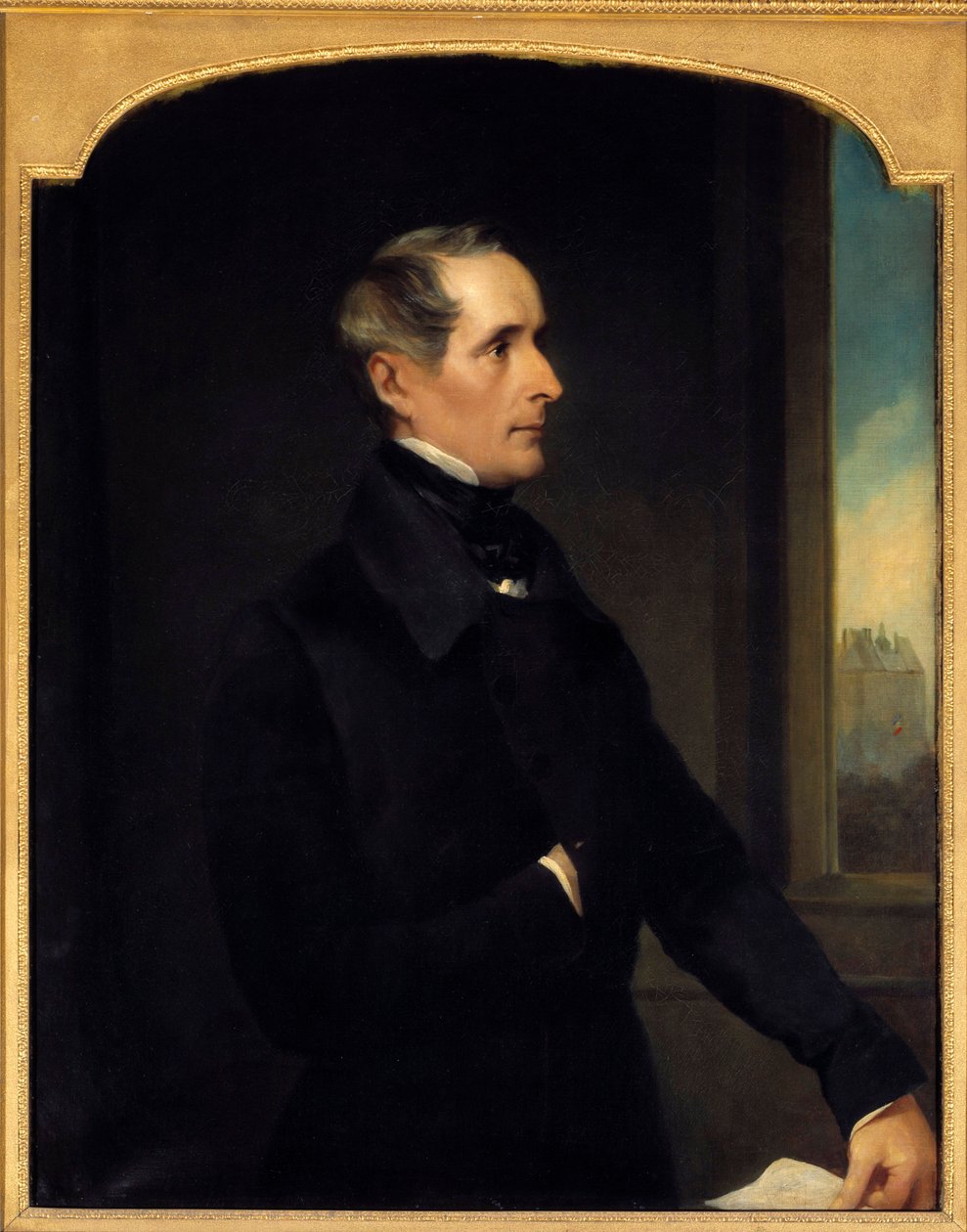 Retrato de Alphonse de Lamartine (1790-1869) poeta y político 1848 de Henry Wyndham Phillips