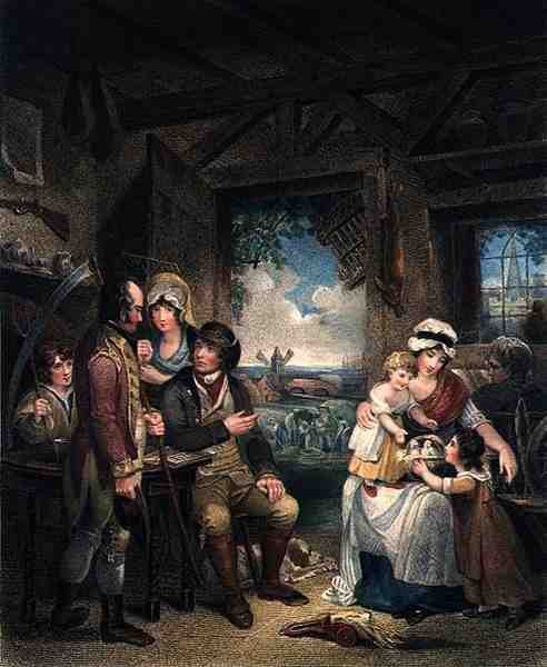 Paz, grabado por John Whessell (c.1760-1823), pub. por T. Simpson y Darling & Thompson, 1798 (grabado a puntos) de Henry (after) Singleton