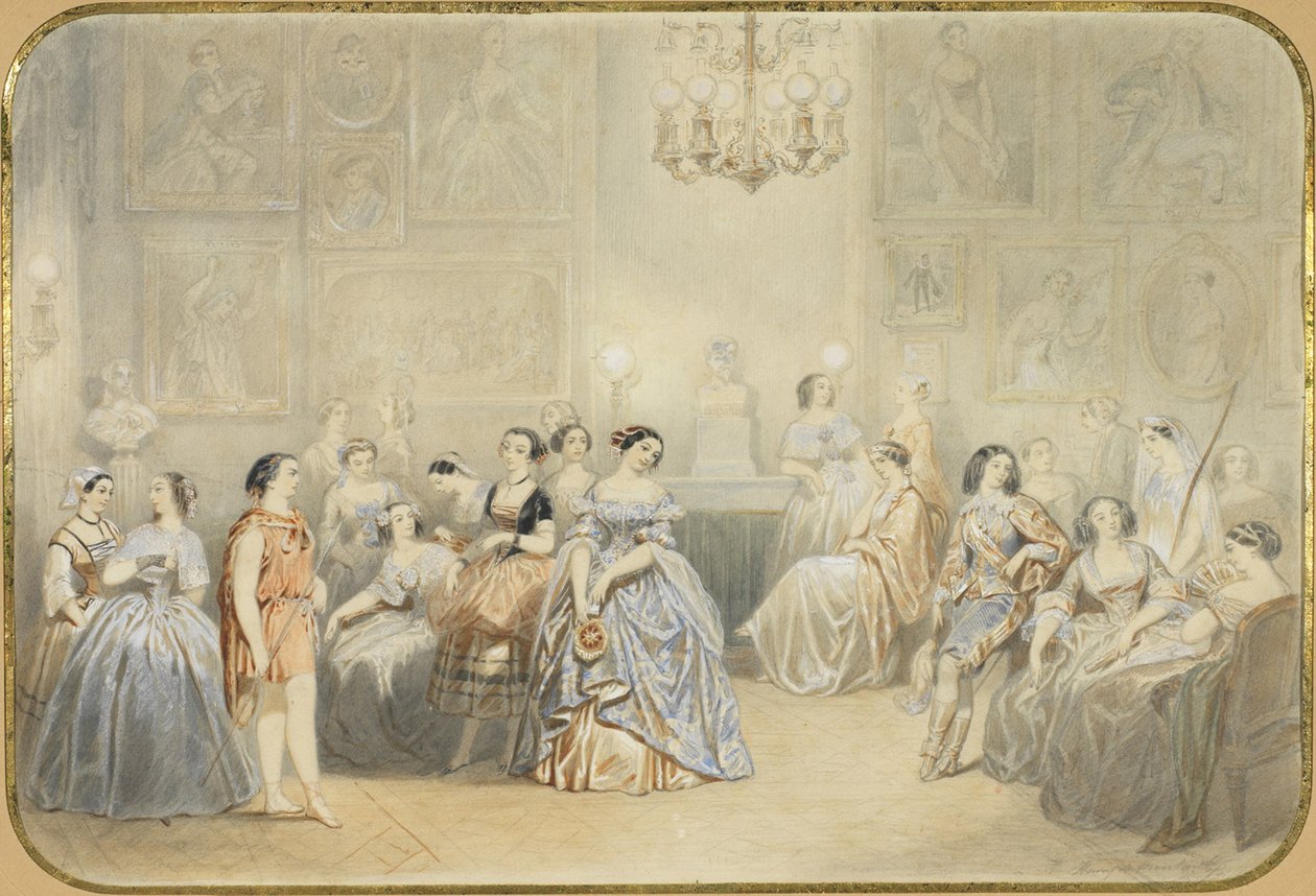Élisa Rachel en el vestíbulo de la Comédie Française de Henry de Montault