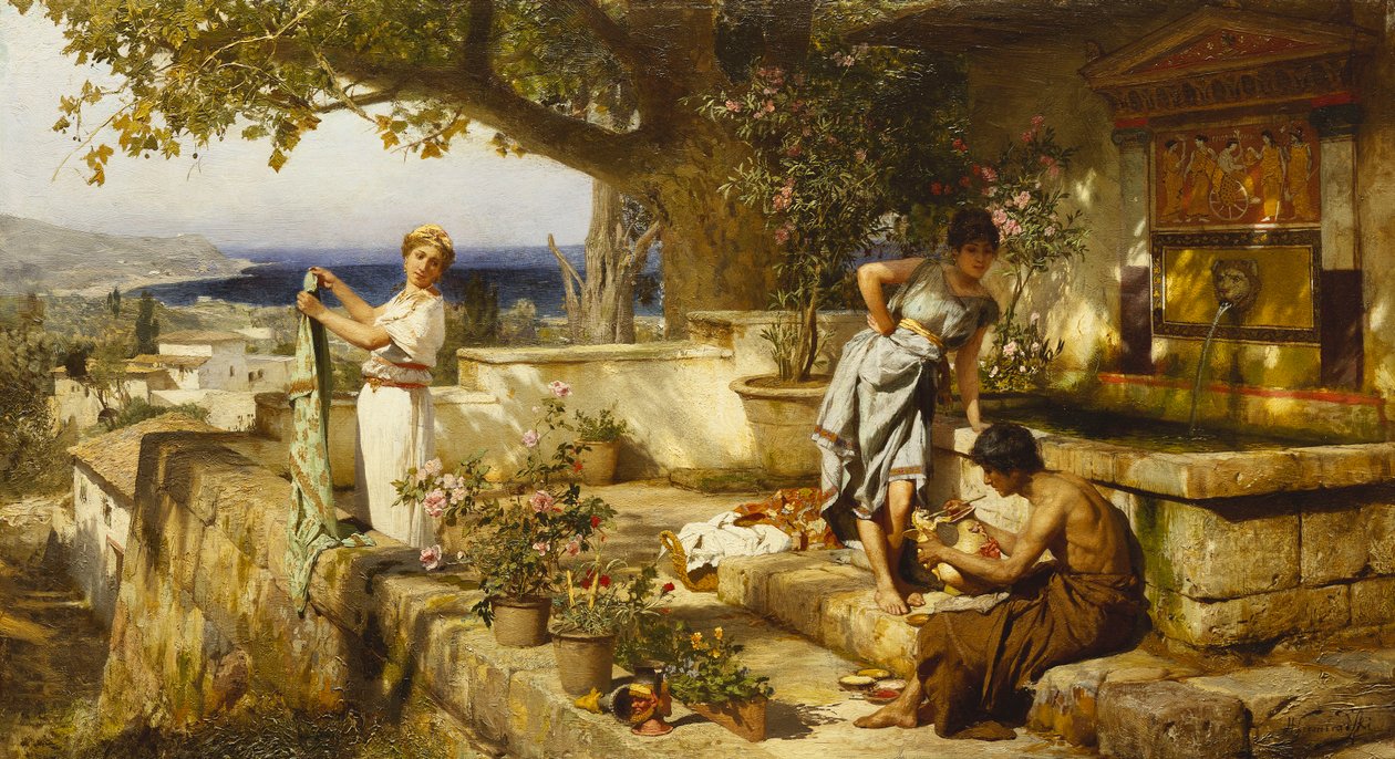 En el pozo de Henryk Siemieradzki