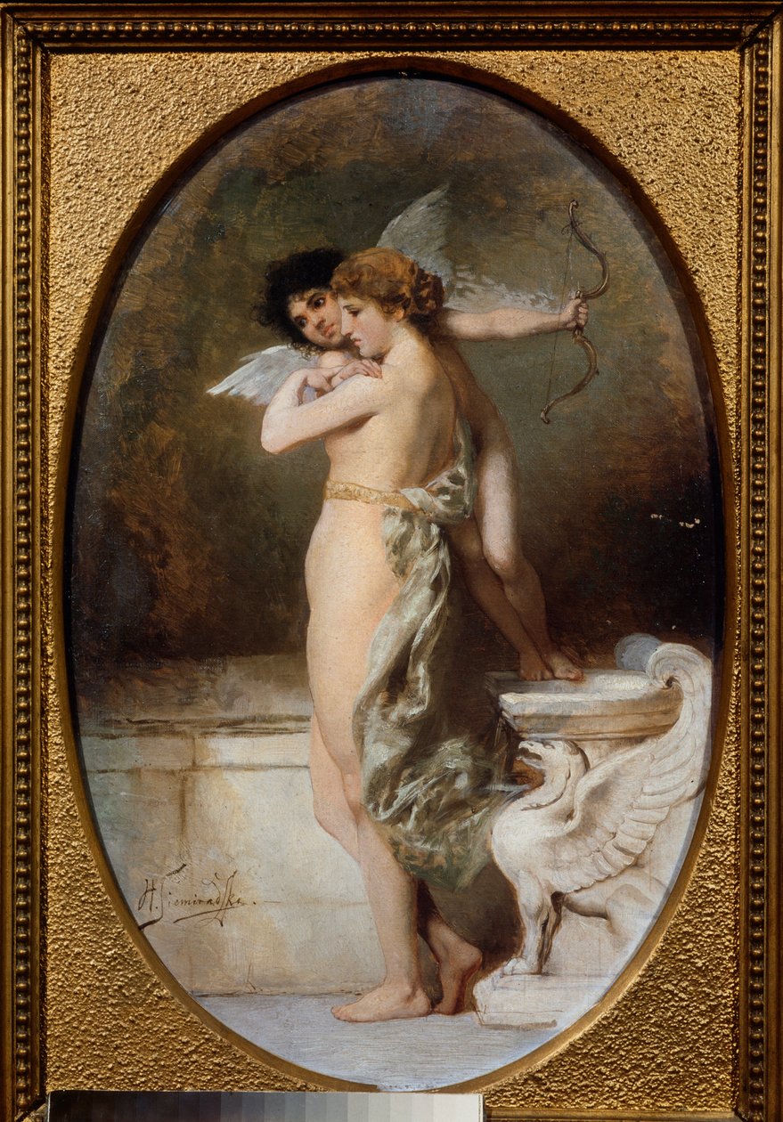 Belleza y amor. Pintura de Henryk Siemiradzki (1843-1902), óleo sobre lienzo de Henryk Siemieradzki