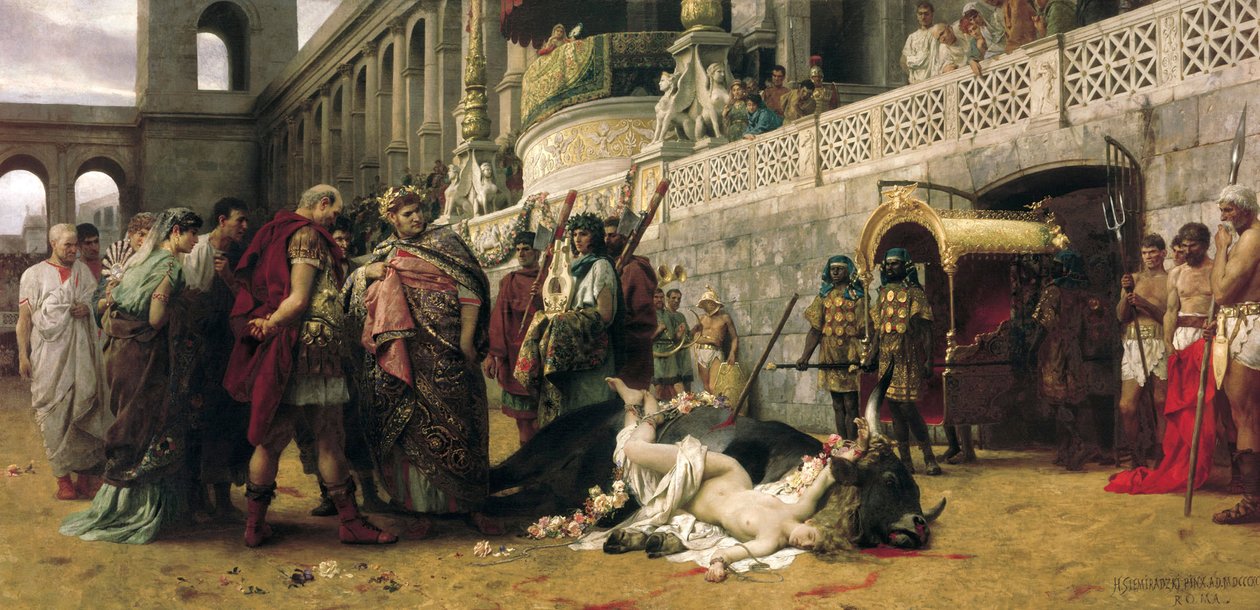 Una Dirce cristiana, 1897 de Henryk Siemiradzki