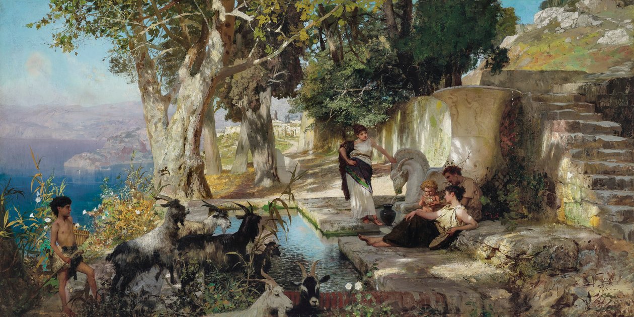 En la fuente de Henryk Siemiradzki