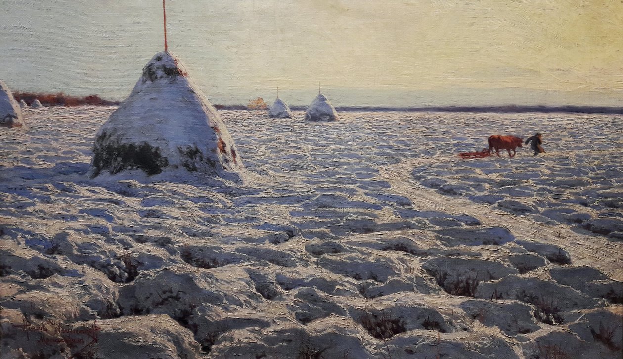 Pantanos lituanos bajo la nieve. de Henryk Weyssenhoff