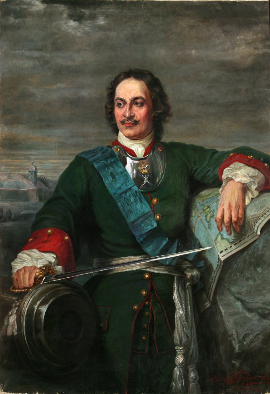 Pedro el Grande después de Hippolyte Delaroche, 1914 de Henryka Bezler Ciszewska