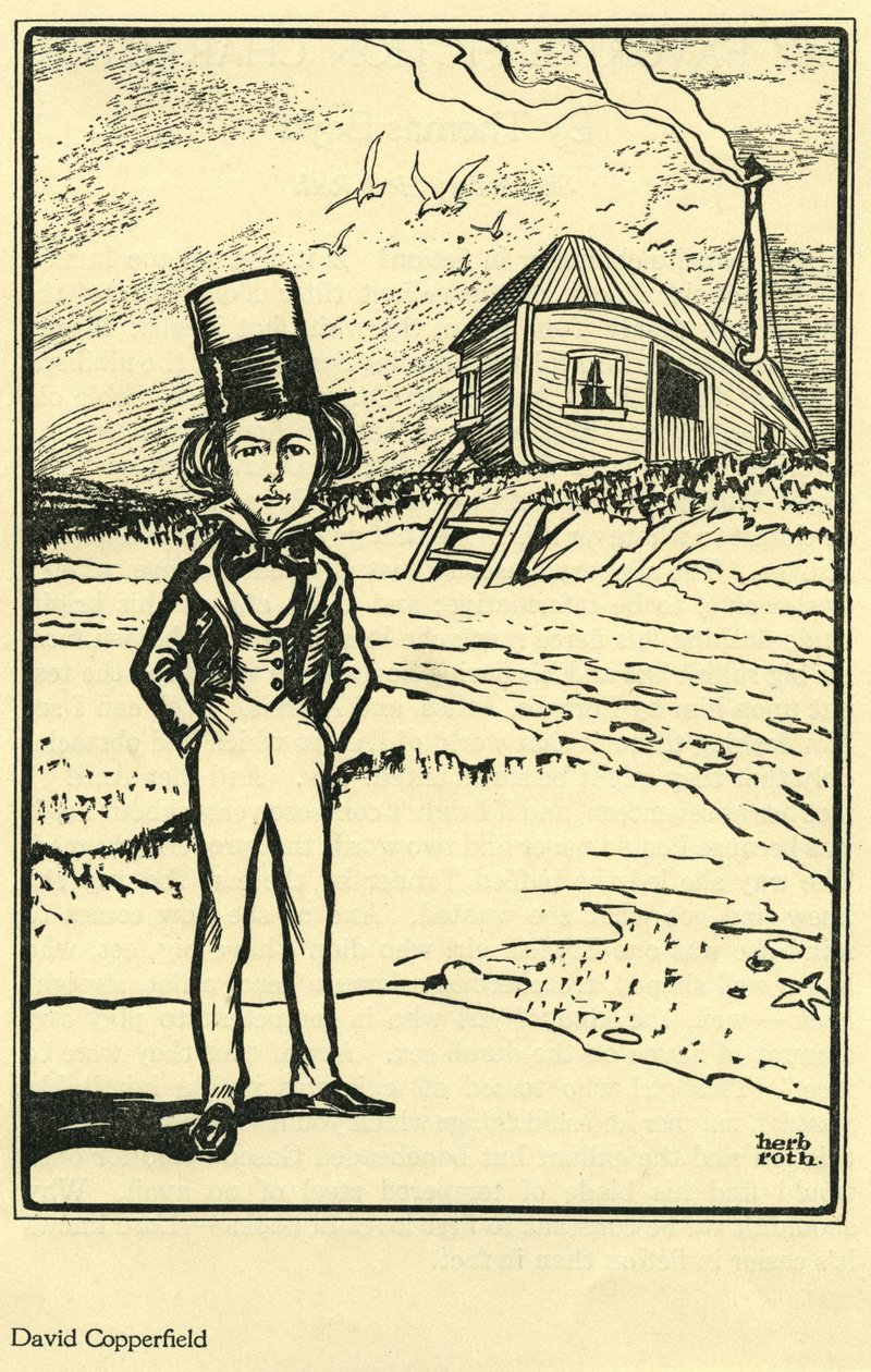David Copperfield, de Mi personaje de ficción favorito, de Thomas Boyd, en The Bookman de Herb Roth