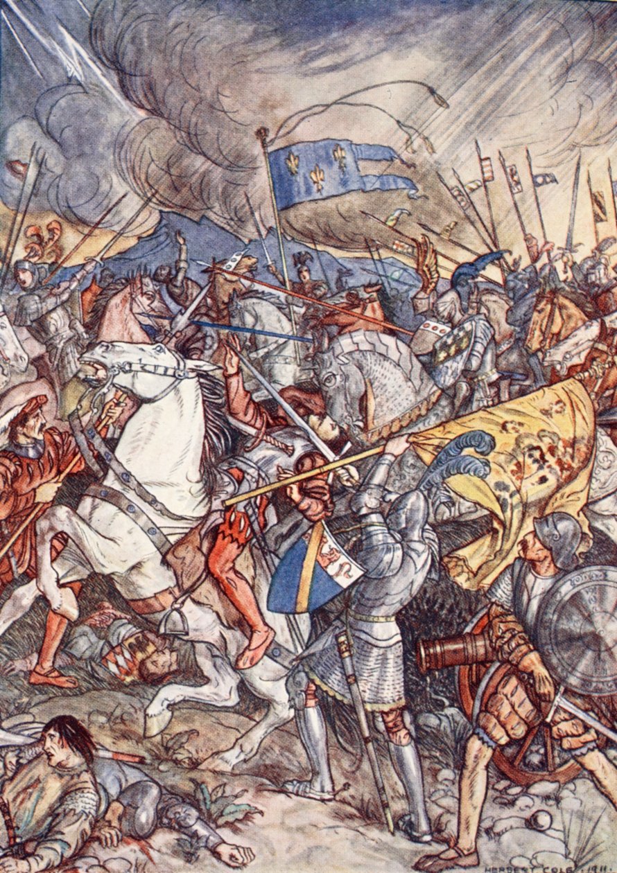 Batalla de Fornovo, ilustración de 