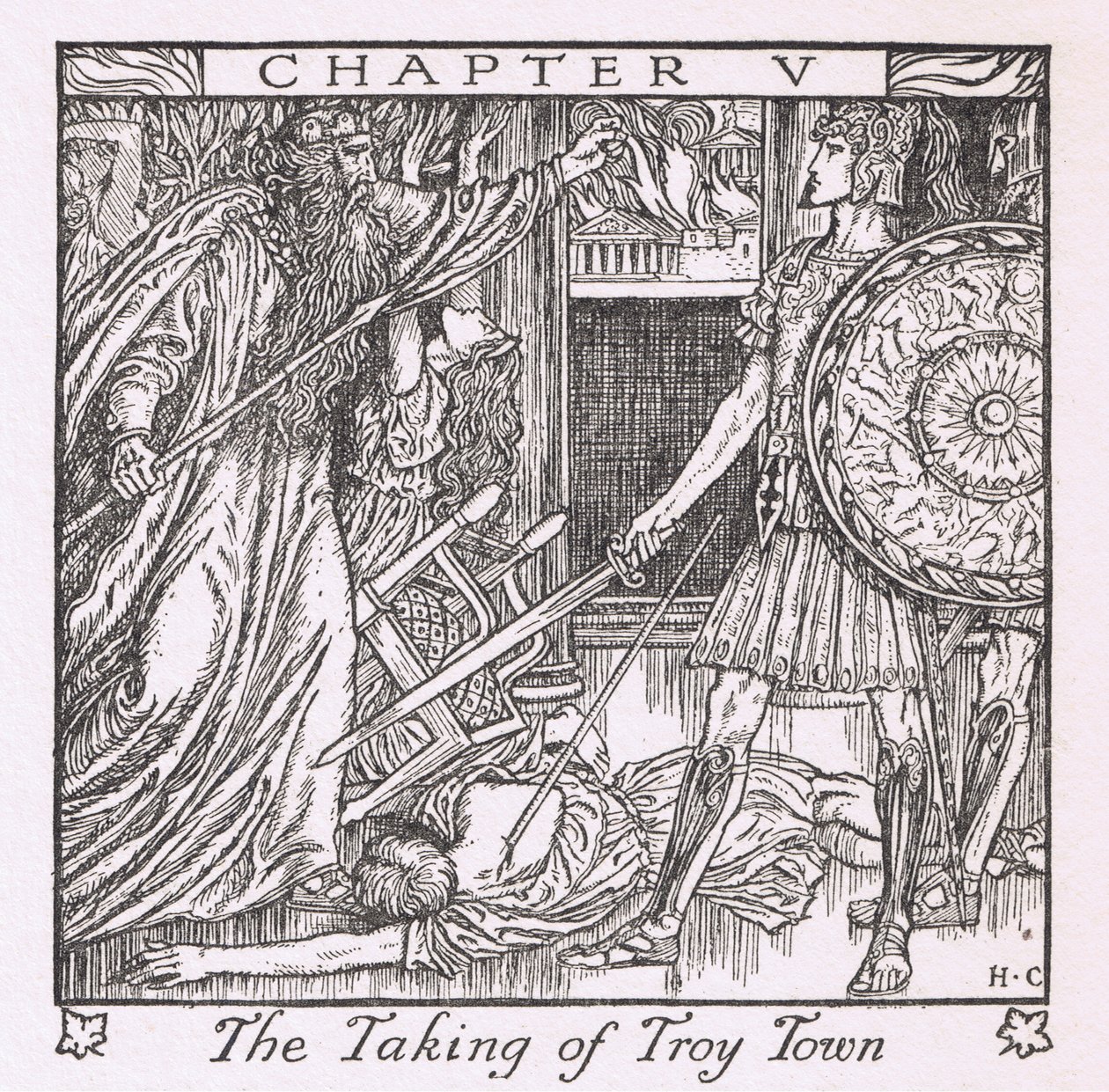 La toma de la ciudad de Troya de Herbert Cole