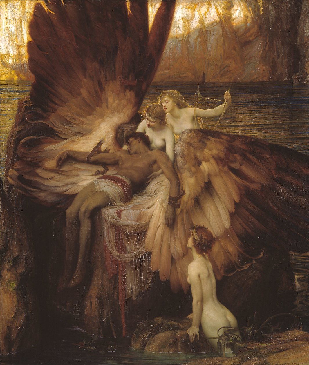 El lamento por Ícaro de Herbert James Draper
