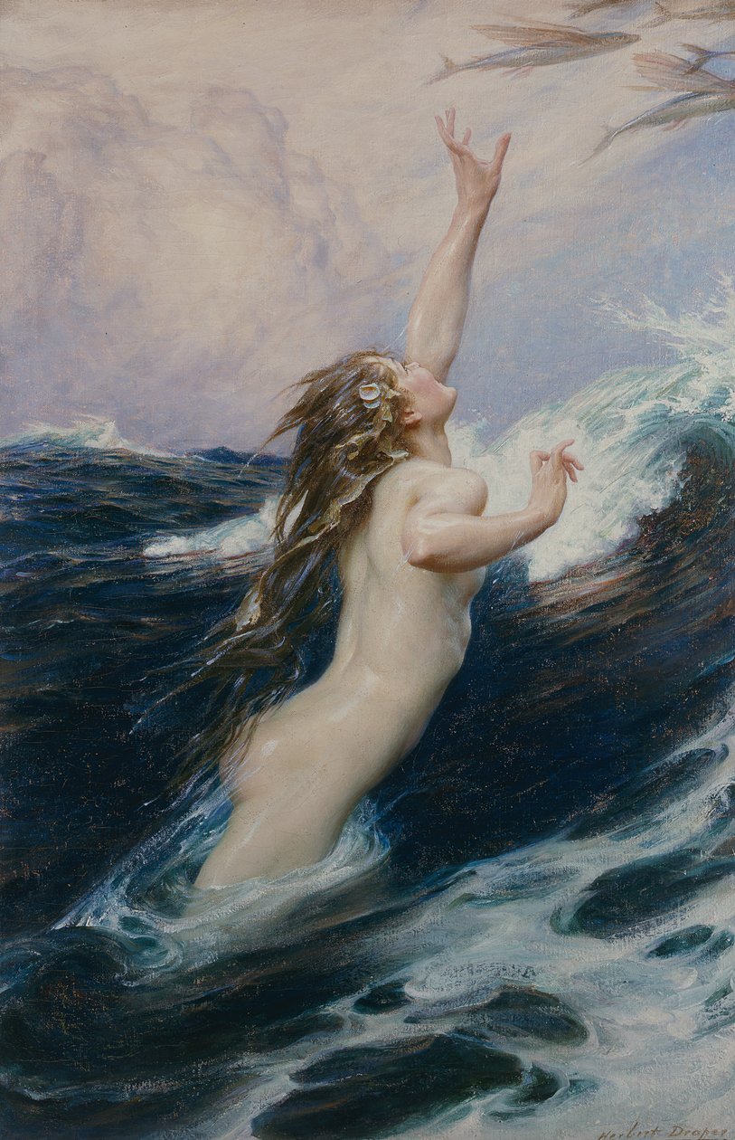 Pez volador de Herbert James Draper