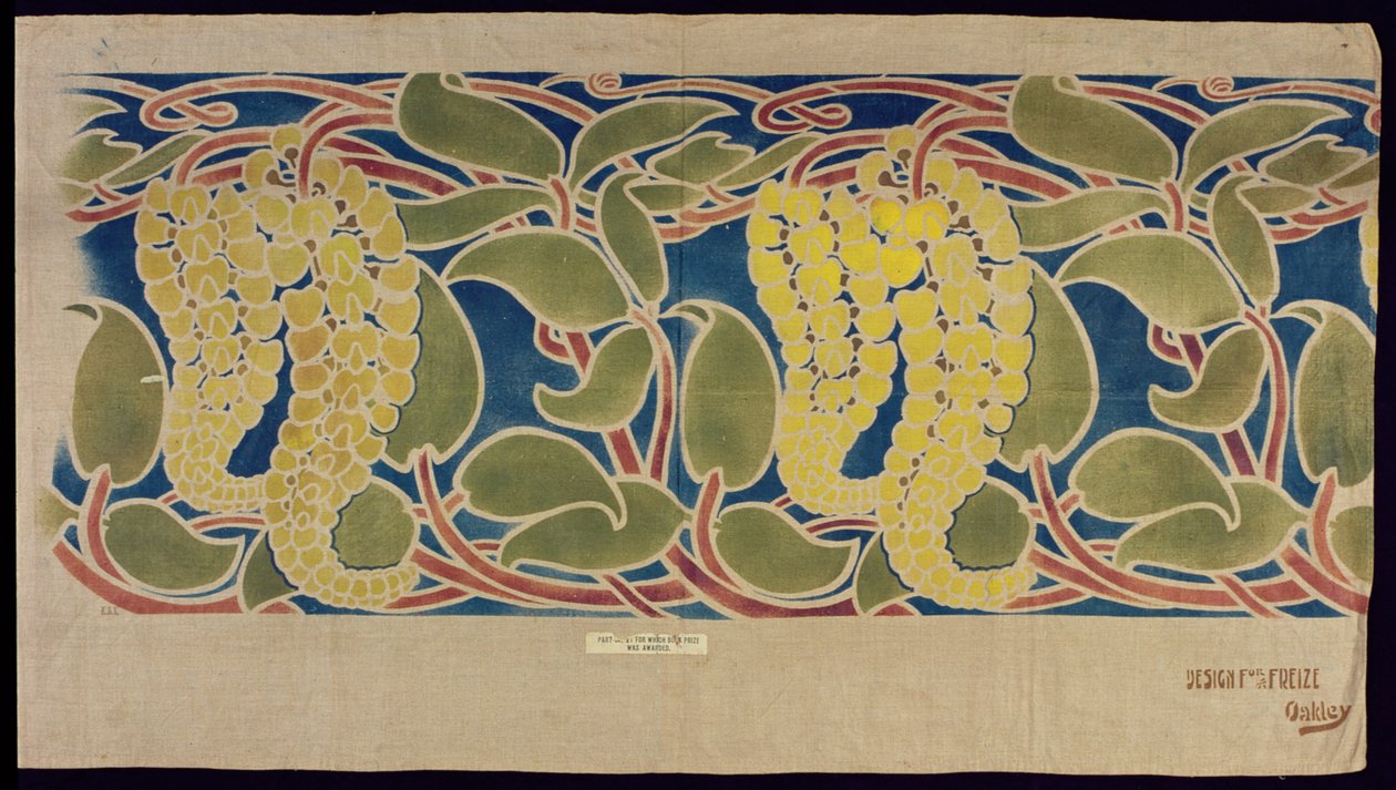 Muestra de Textil Estampado, c.1896 de Herbert C. Oakley
