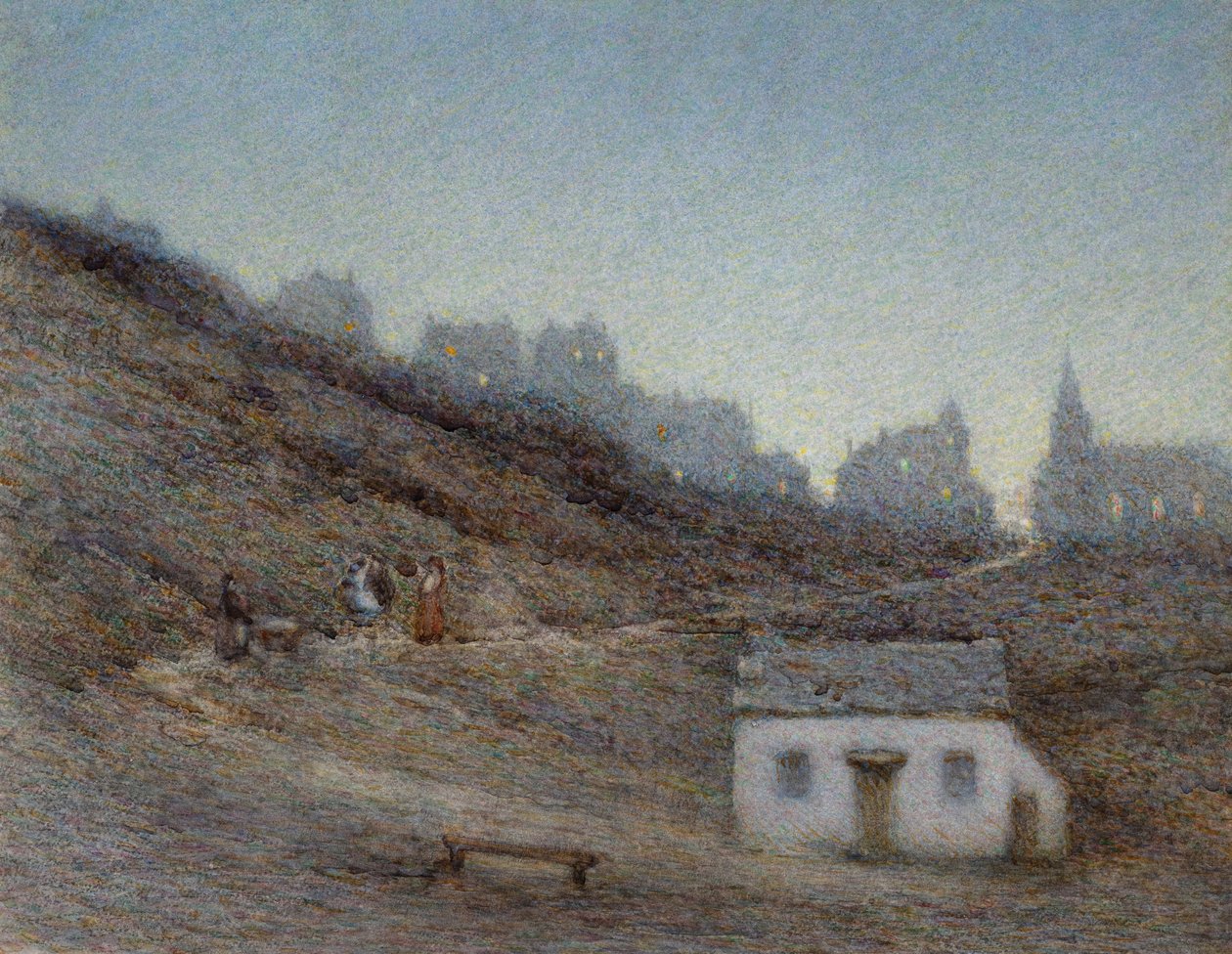 El nuevo suburbio (acuarela) de Herbert Dalziel