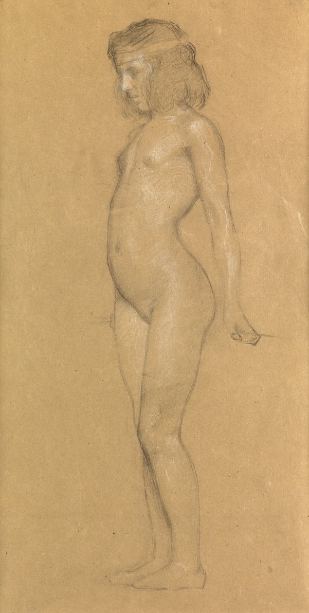 Estudio para "Las nubes de gloria", 1898 de Herbert James Draper