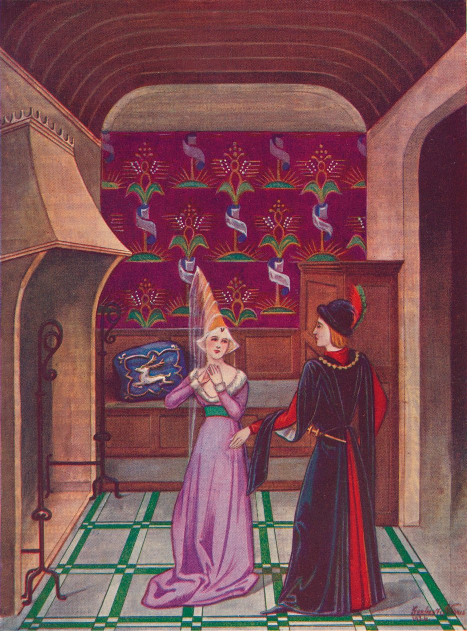 Un interior. Finales del siglo XV, 1926 de Herbert Norris