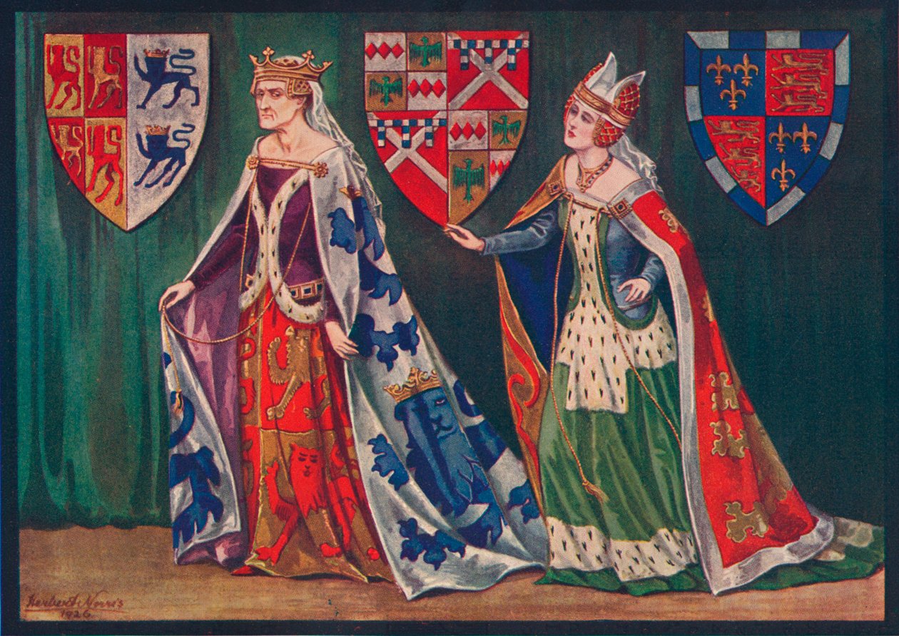 Margarita, Princesa de Gales, 1410. Joice, Lady Tiptoft, 1460, 1926 de Herbert Norris