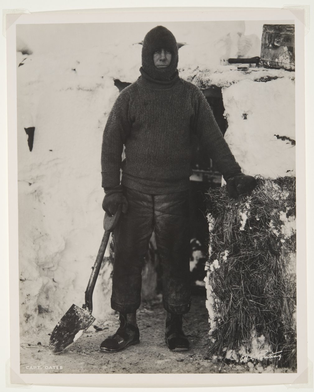 Capitán Oates durante la expedición Terra Nova (1910-13) al Polo Sur de Herbert Ponting