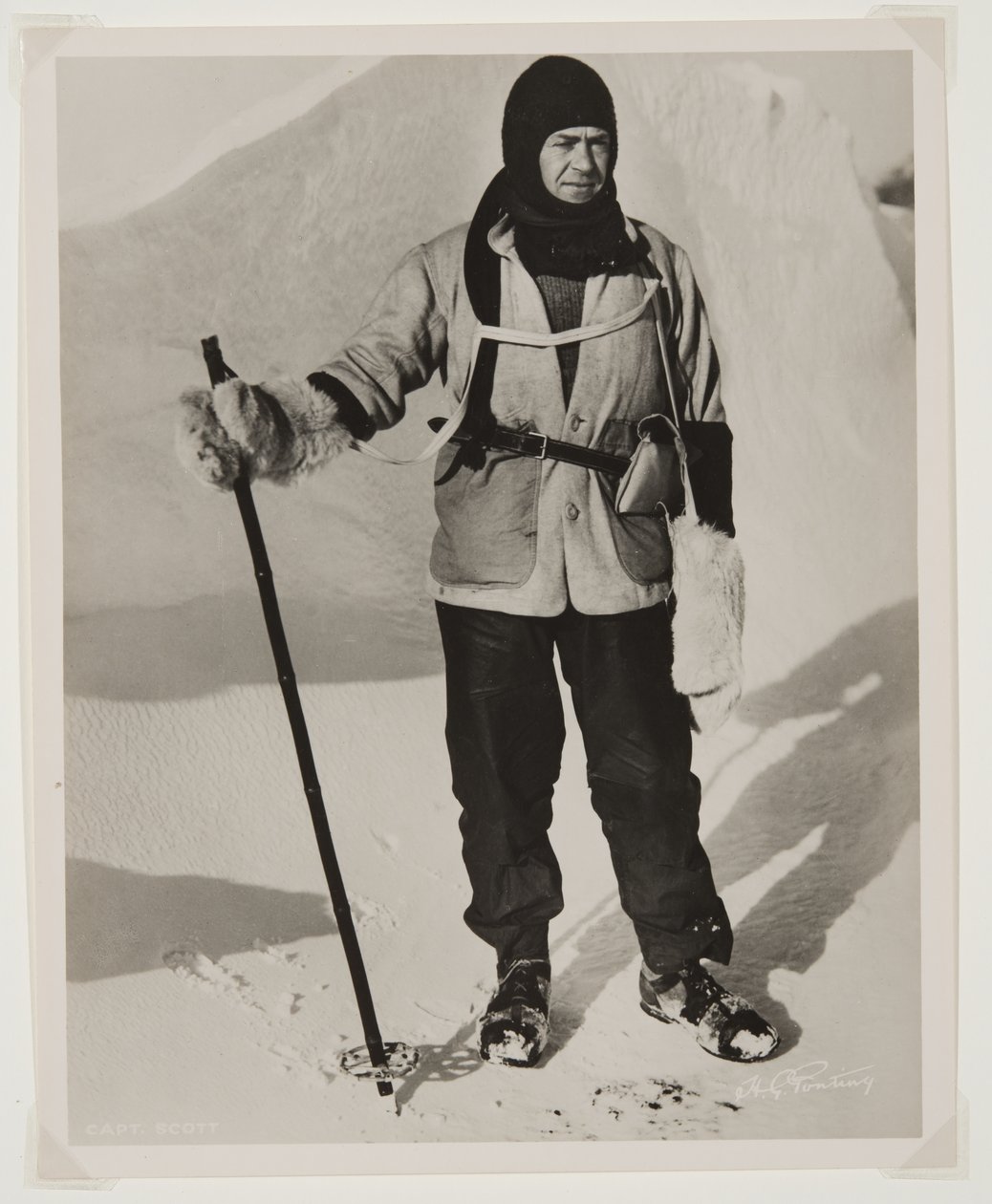 Capitán Scott (1868-1912) durante la expedición Terra Nova (1910-13) al Polo Sur de Herbert Ponting