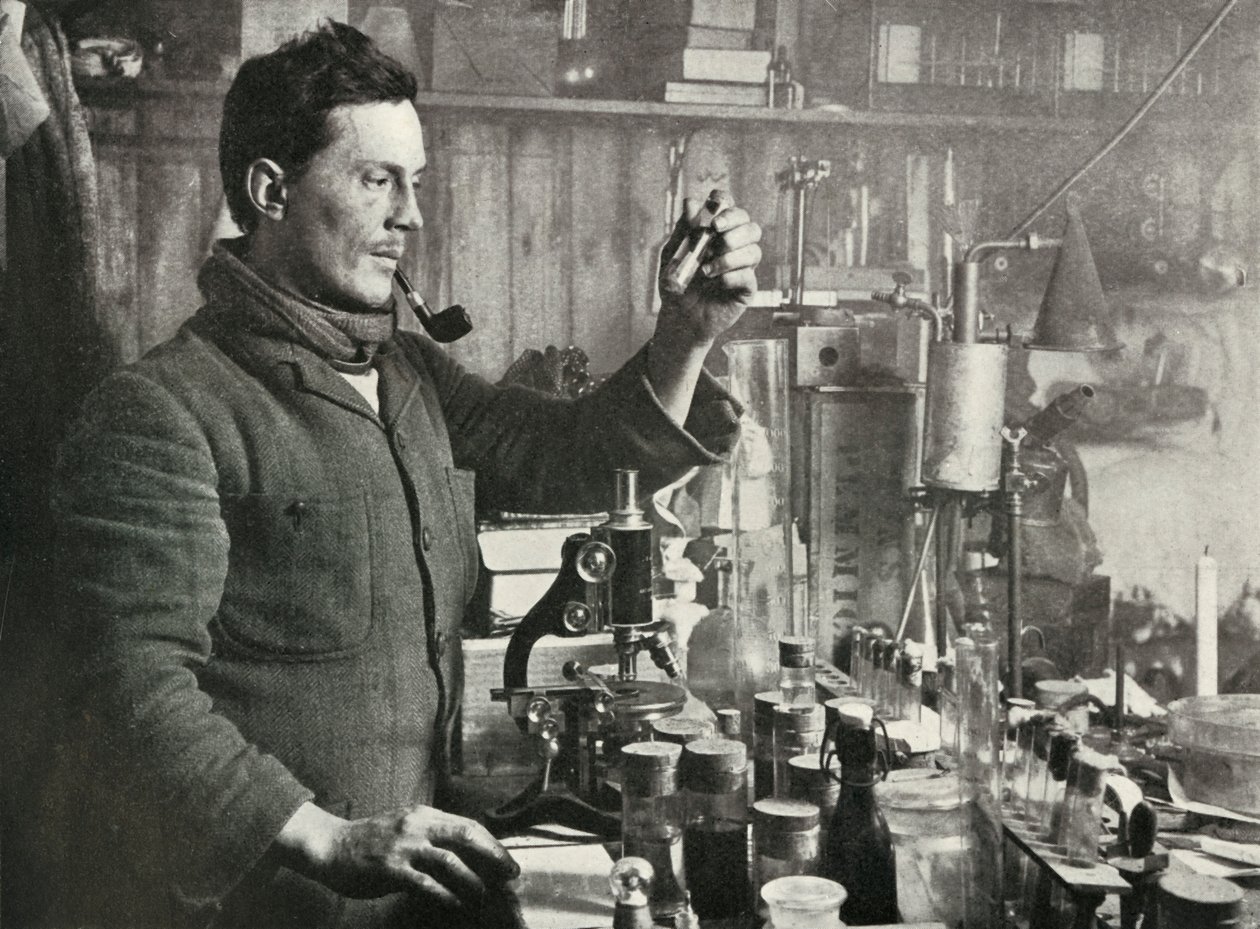 Dr. Atkinson en su laboratorio, 15 de septiembre de 1911, 1913 de Herbert Ponting